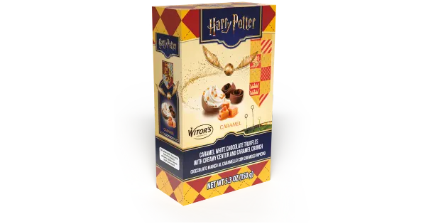 Witor's Harry Potter Kuldne Kitu valge šokolaadi-karamelli pralineed 150g
