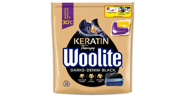 WOOLITE geelkapslid BLACK 33TK