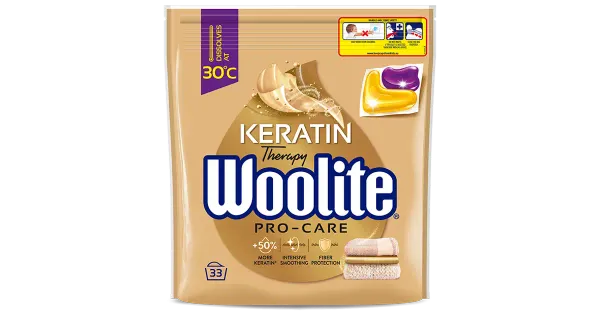 Woolite geelkapslid Pro-Care 33tk