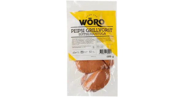 Wõro Peipsi Grillvorst Suitsujuustuga 600G