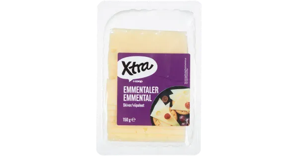 X-tra Emmentali juust, viilutatud, 150g