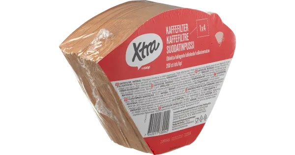 X-tra kohvifilter 1 X 4 värvitud