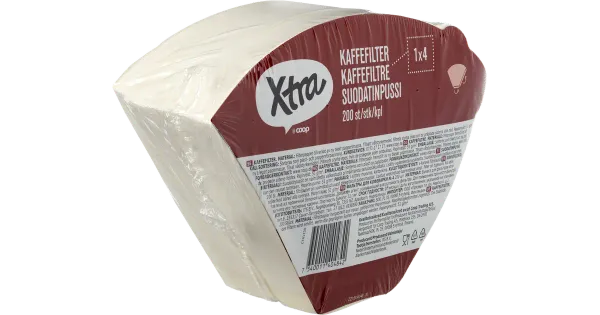 X-tra kohvifilter valge 1 x 4 200 tk.