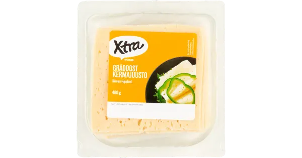 X-tra koorejuust, viilutatud, 400g