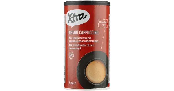 X-tra lahustuv kohv Cappuccino 250 g
