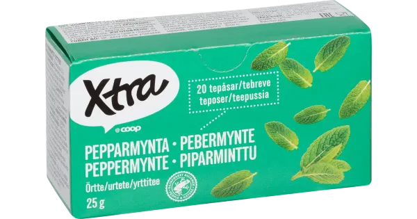 X-TRA piparmünditee 20 x 1,25 g