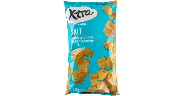 X-tra soolaga kartulikrõpsud 250 g