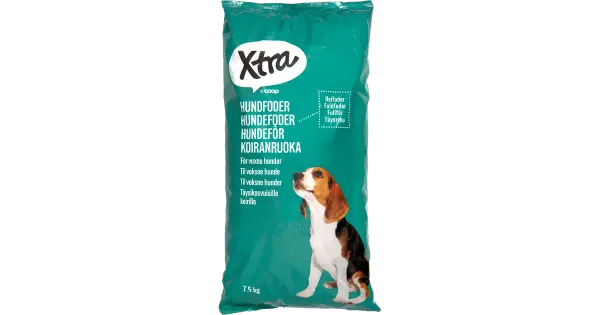 X-tra täissööt koertele lihaga, 7,5 kg