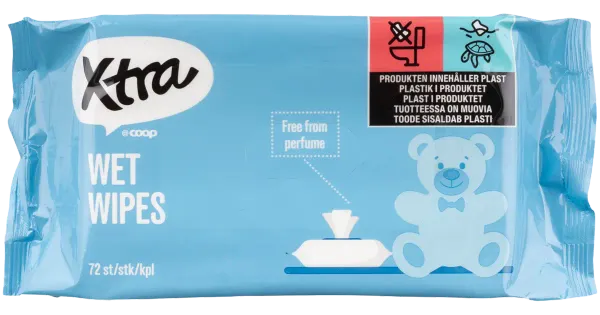 Xtra beebi salvrätikud 72 tk
