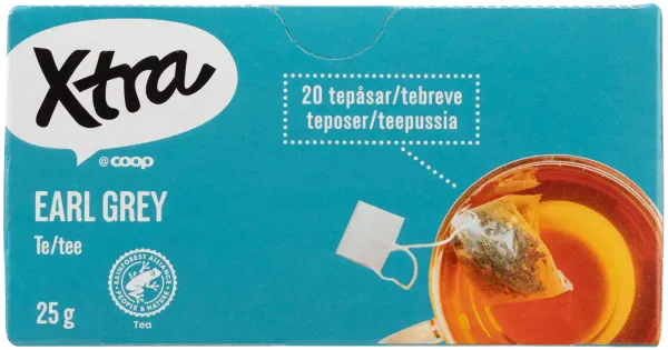 Xtra Earl Grey pakitee 20x1,25g