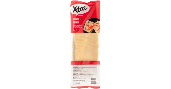 Xtra Edam viilutatud juust 24%, 1 kg