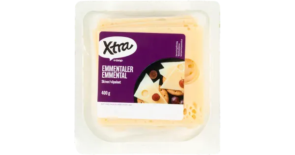 Xtra Emmental juust, viilutatud, 400g