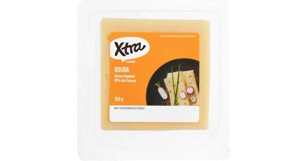 Xtra Gouda viilutatud juust 16%, 150 g