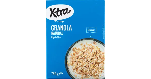 Xtra granola natural kookosega 750g