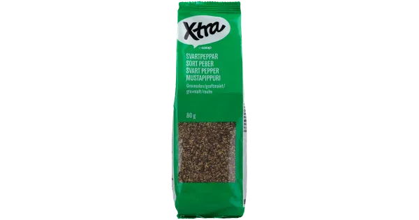 Xtra jämedalt jahvatatud must pipar 80g