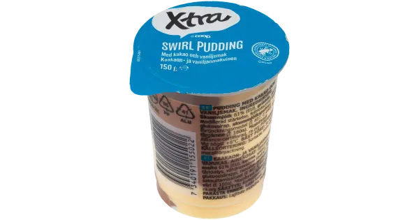 Xtra kakao- ja vaniljemaitseline puding 150g