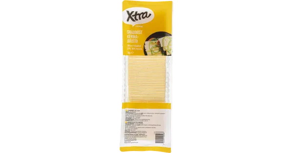 Xtra koorejuust, viilutatud, 1 kg