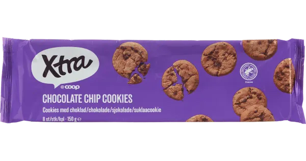 Xtra küpsised šokolaadiga, 150 g