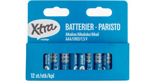 Xtra leelispatarei aaa/lr03 12tk