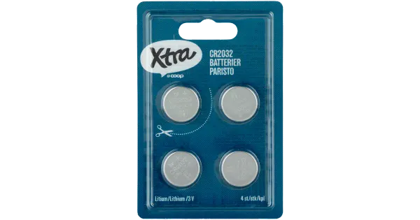 Xtra liitiumpatarei cr2032 4tk