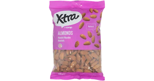 Xtra mandlid, naturaalsed 500g