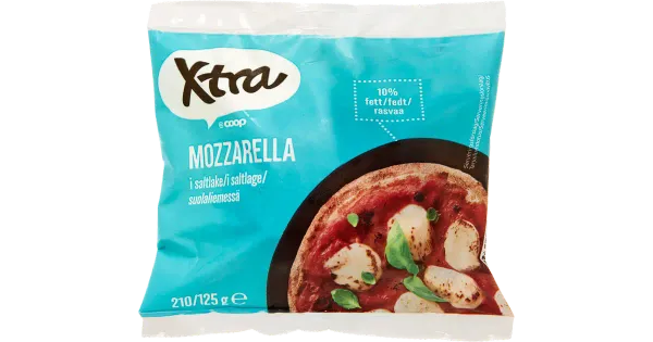 Xtra Mozzarella 10%, 125g