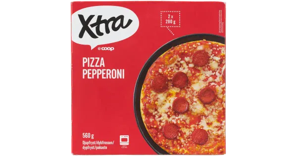 Xtra Pitsa pepperoni 2 x 280 g