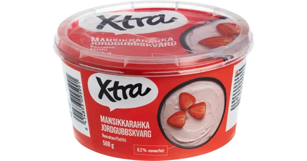 Xtra rasvatu kohupiim maasika, 500 g