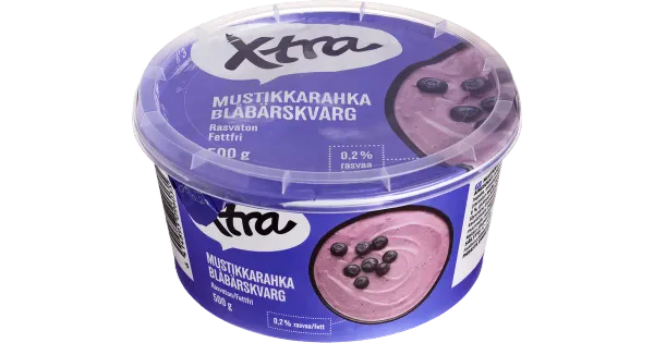 Xtra rasvatu kohupiim mustika, 500 g