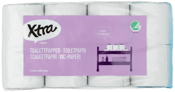 Xtra tualettpaber 2-kihiline 8 rulli
