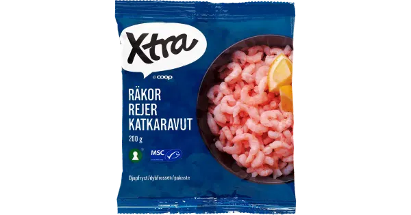 Xtra Väikesed Keedetud Kooritud Krevetid 200 g