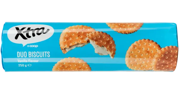 Xtra vaniljemaitselise kreemitäidisega küpsis 250 g