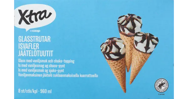 Xtra Vanillijäätis 8tk x 120 ml