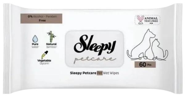 Zoo Sleepy Pet 60tk niiske salvrätikud