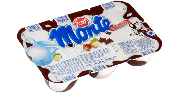 Zott Monte šokolaadi-pähkli piimadessert, 55 g, 1 TK