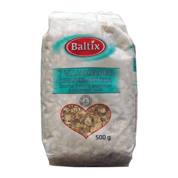 7-viljahelbed BALTIX, linaseemnetega, 500g