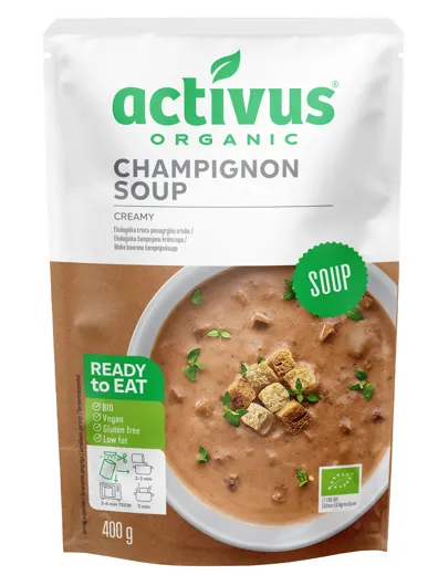 ACTIVUS Koorene mahe šampinjonisupp, 400g