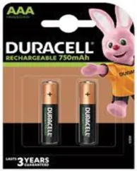 Akupatareid DURACELL AAA 750 mAh 2tk