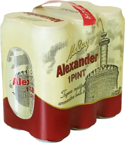 Hele õlu Pint 6-pakk, ALEXANDER, 6 x 568 ml purk