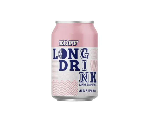 Alkohoolne jook Long Drink KOFF Grapefruit Pink 5,5%, 0,33l, purk, R22/166389/46