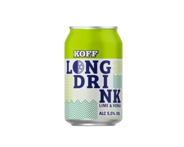 Alkohoolne jook Long Drink KOFF Lime&Vodka 5,5%, 0,33l, purk, R22/166387/46