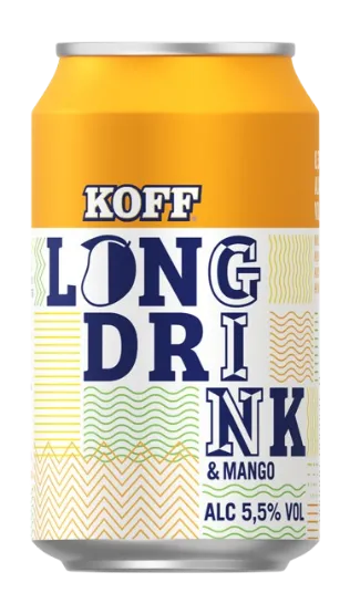 Alkohoolne jook Long Drink KOFF Mango 5,5%, 0,33l, purk, R23/176664/46