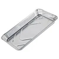 Alumiiniumist ühekordne nõu 6,8 L, 52,7 x 32,5 x K 5,1 cm, 15 tk, (sobiv kaas U95363U) ZIP TRADING