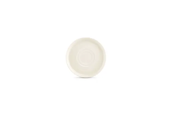 Alustass F2D Curvo Vanilla, portselan, D 14cm, 1tk