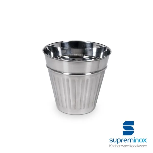 Ämber friikartulitele, SUPREMINOX,  roostevaba teras, D 9,5 cm, K 9 cm, tk