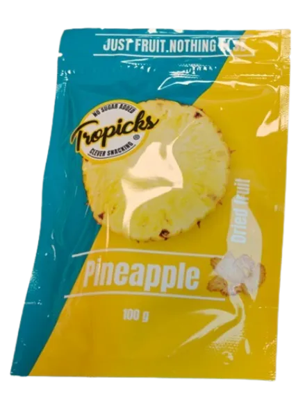 Ananassirõngad TROPICKS, kuivatatud, 100 g