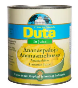 Ananassitükid DUTA, omas mahlas, 3,06 kg