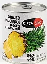 Ananassitükid TASTE LAND, 850g /490g