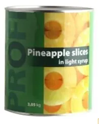 Ananasu riņķīši PROFI, 3.05kg/1.79 kg