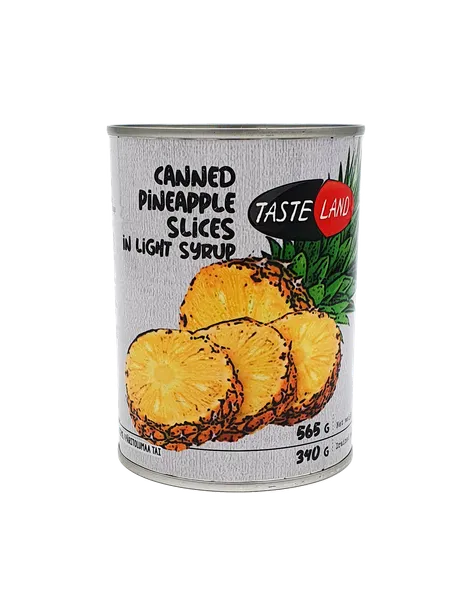 Ananassiviilud TASTE LAND, siirupis, 565 g / 340 g